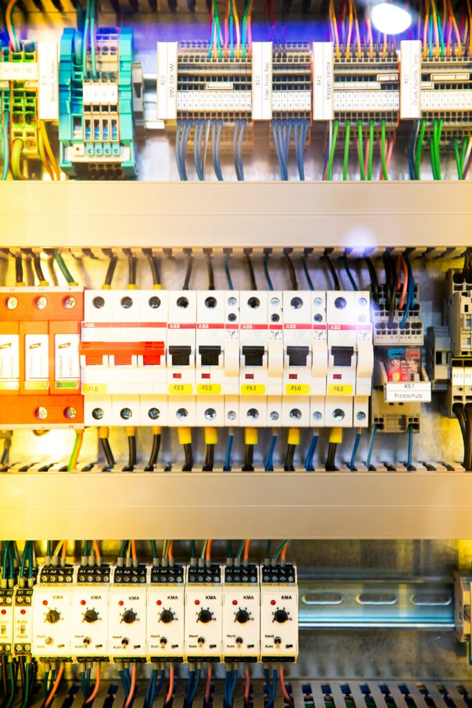 electrical cabinet components wiring installation